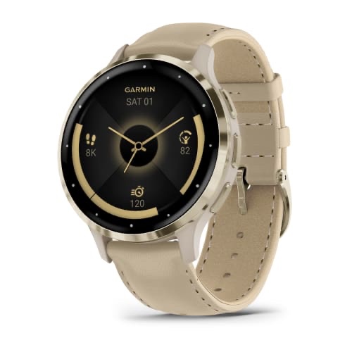 Venu 2S Rose Gold Stainless Steel Bezel with White Case and Silicone Band